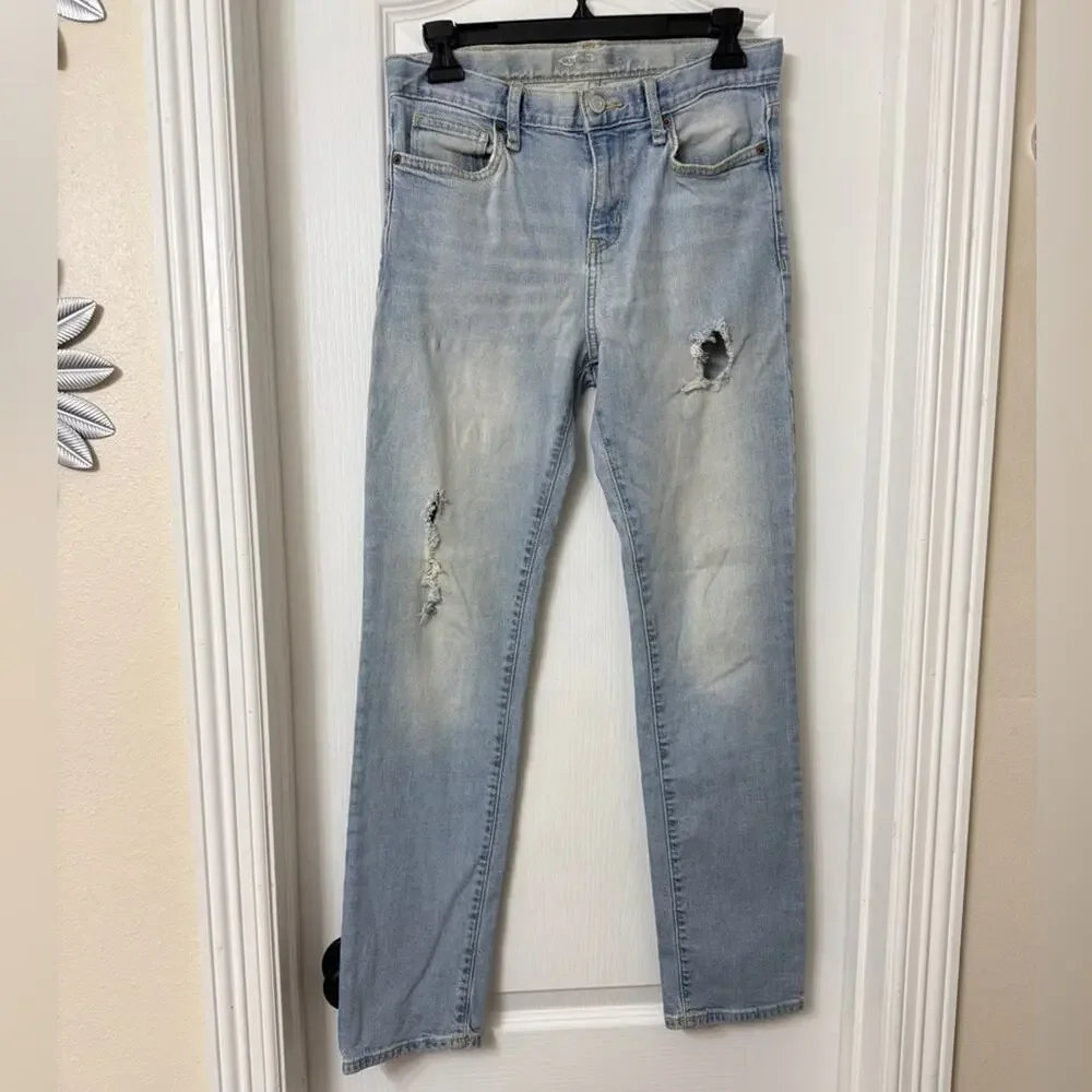 Old Navy Skinny Built-In Tough Distressed Jeans for Girls Size 14